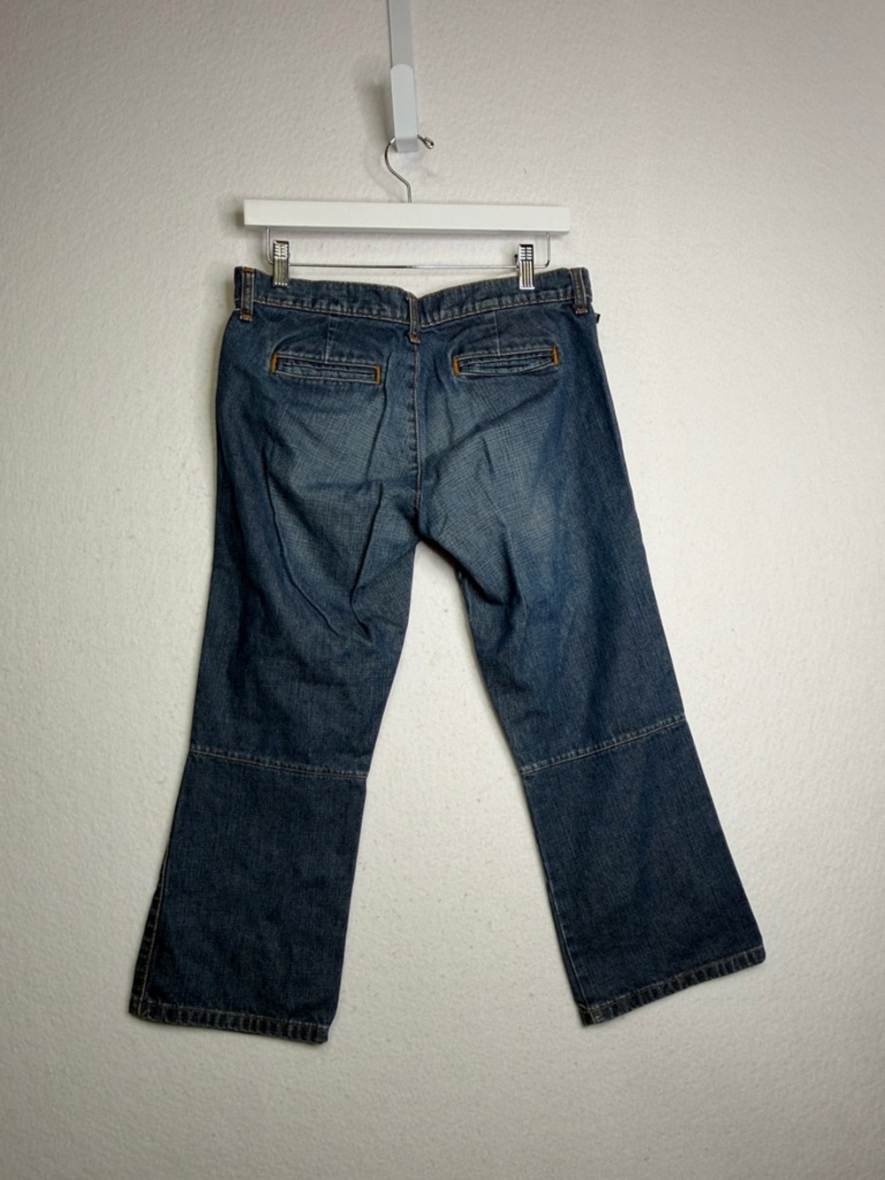 Vintage Y2K Ralph Lauren Capri Knee Seam Blue Jeans | 6 - Picture 4 of 5